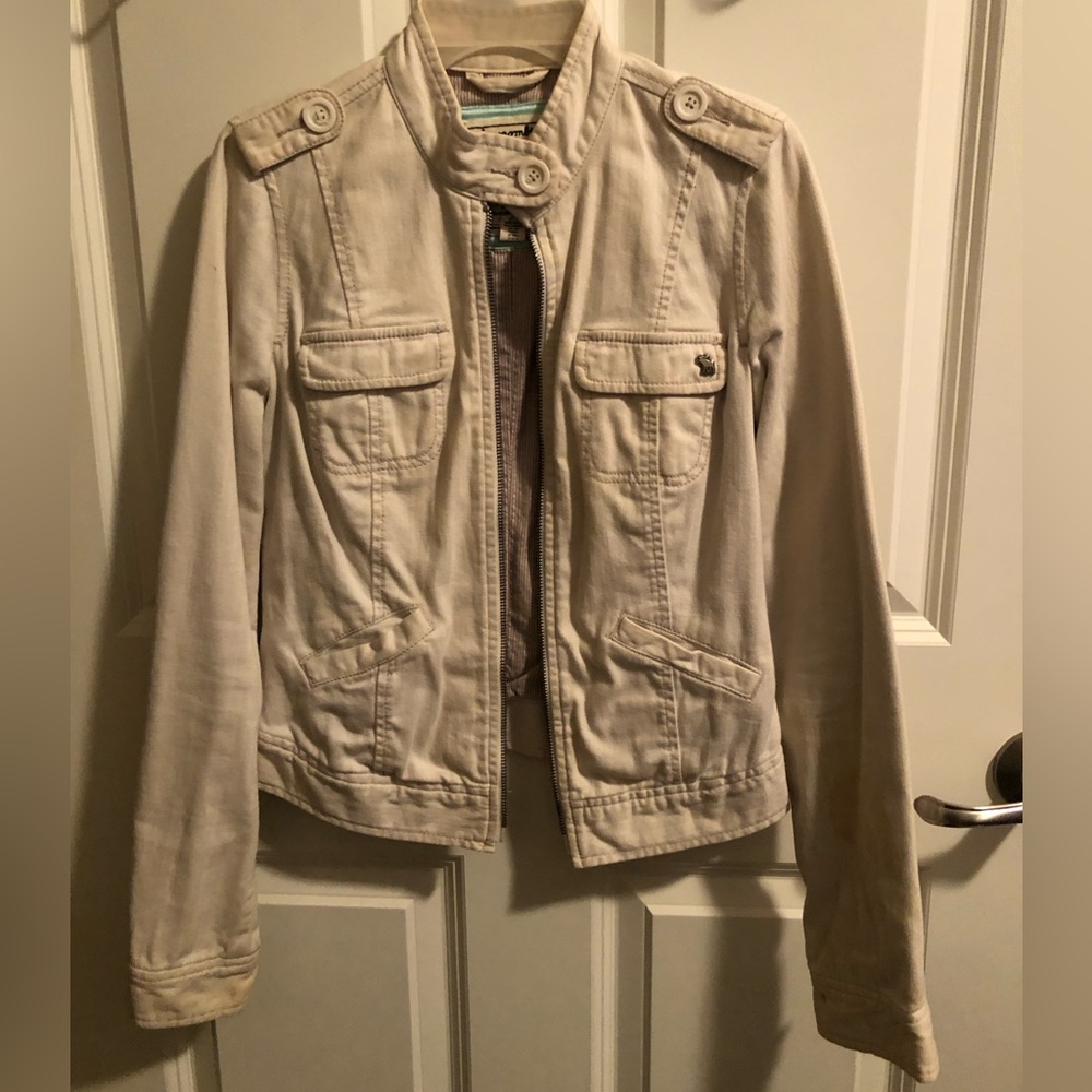 White Abercrombie Jacket